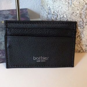 Botkier Black Leather Card Case